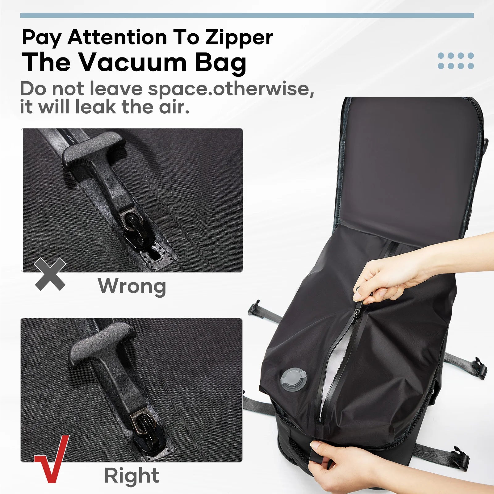 Men Vacuum Compression Backpack 15.6in Laptop Backpack Expand Hiking Vacuum Travel Backpack, Ryanair Backpack 40x20x25 Cabin Bag - Smarsty