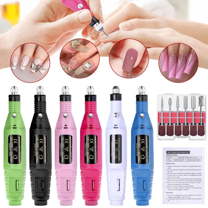 Electric Nail Drill Set for Professional Manicure and Gel Removal - Smarsty