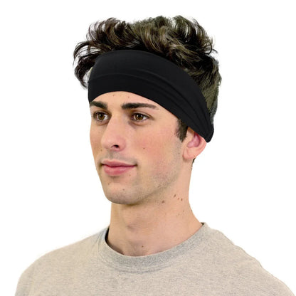 Sports Headbands Soft Elastic Sweatbands Moisture Wicking - Smarsty