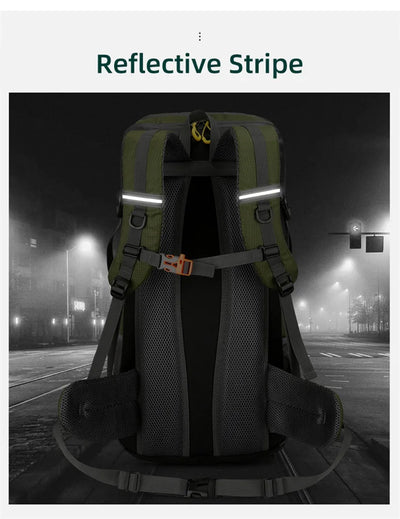 50L Travel Backpack Camping Men Large Hiking Bag Tourist Rucksack Waterproof Outdoor Sports Climbing Mountaineering Bag Luggage by Smarsty