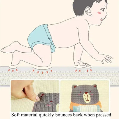 5 sizes to choose Baby Crawling Play Mats Non-toxic High-quality EPE Baby Activity Gym Carpet Baby Game Children's Safety Rug by Smarsty