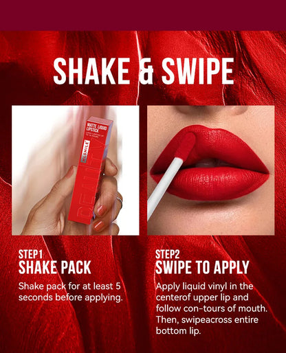 MLSMILE Waterproof Velvet Satin Lip Glaze Liquid - Smarsty