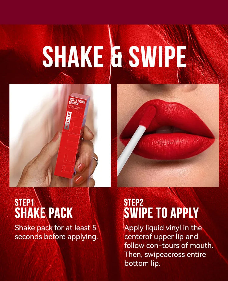 MLSMILE Waterproof Velvet Satin Lip Glaze Liquid - Smarsty