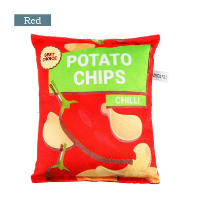 Funny Dog Crisps Squeaky Chew Toys for Small Pets - Smarsty
