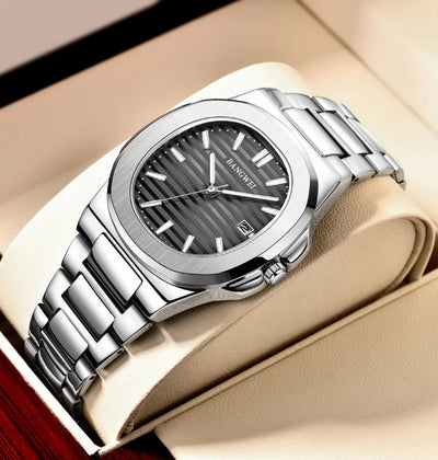 Luxury Waterproof Men's Quartz Watch with Automatic Date - Smarsty