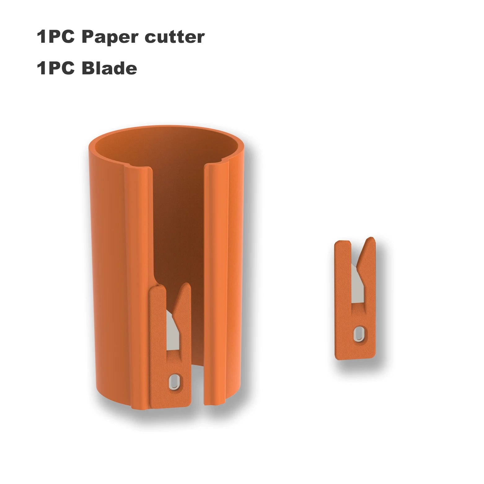 HORN Sliding Wrapping Paper Cutter - Easy-Glide Gift Wrap Trimmer for Christmas & Birthdays, Durable ABS，, Orange/Black - Smarsty