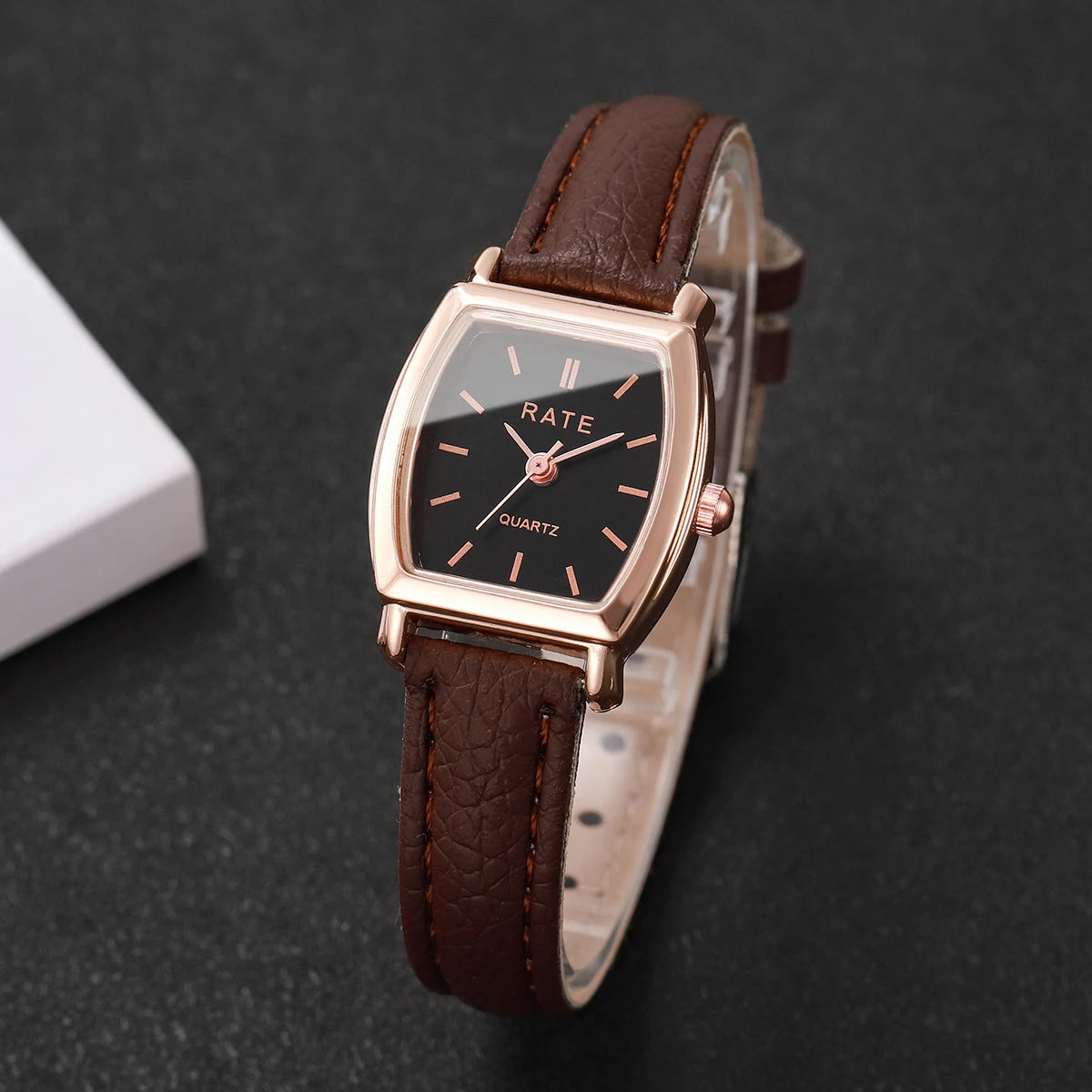 Women's Fashion Arabic Quartz Watch with Leather Band - Smarsty