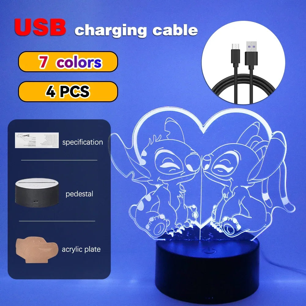 3D Illusion LED Night Light with Remote Control - Smarsty
