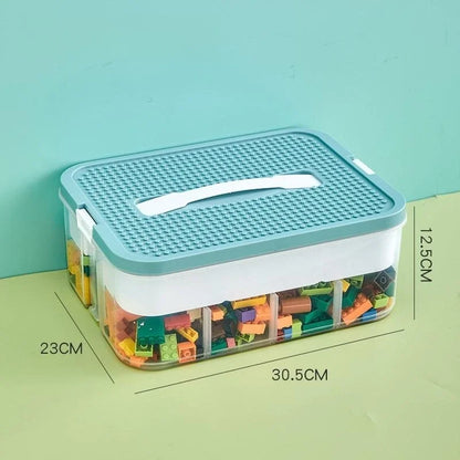 Plastic Lego Storage Box Children Jigsaw Puzzle Building Block Lego Container Classification Part Sort Box Kidroom Toy Organizer