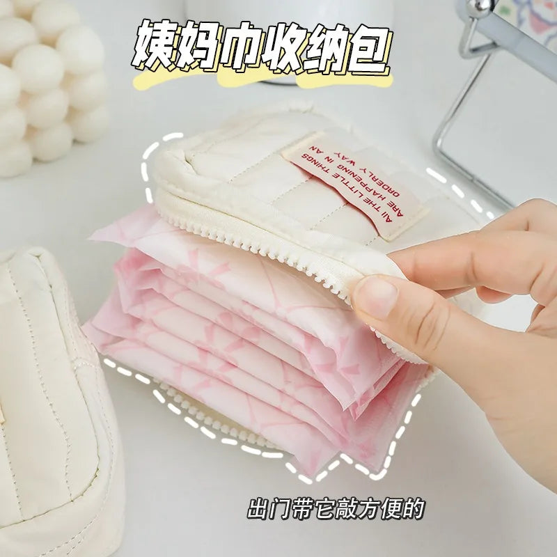 Portable Cosmetic Bag Zip Pouch For Travel Makeup Storage - Smarsty