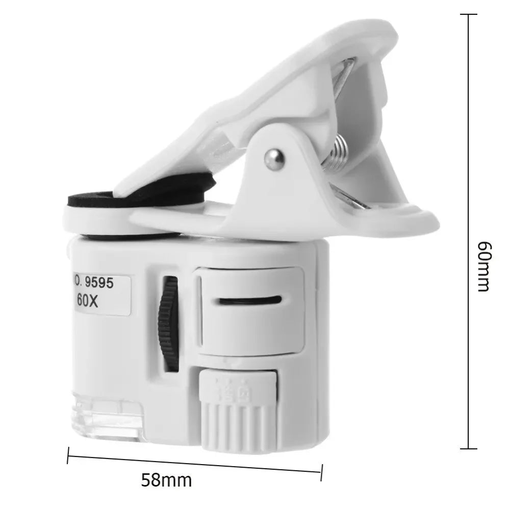 60X Zoom Magnifying Glass with LED Light - Smarsty