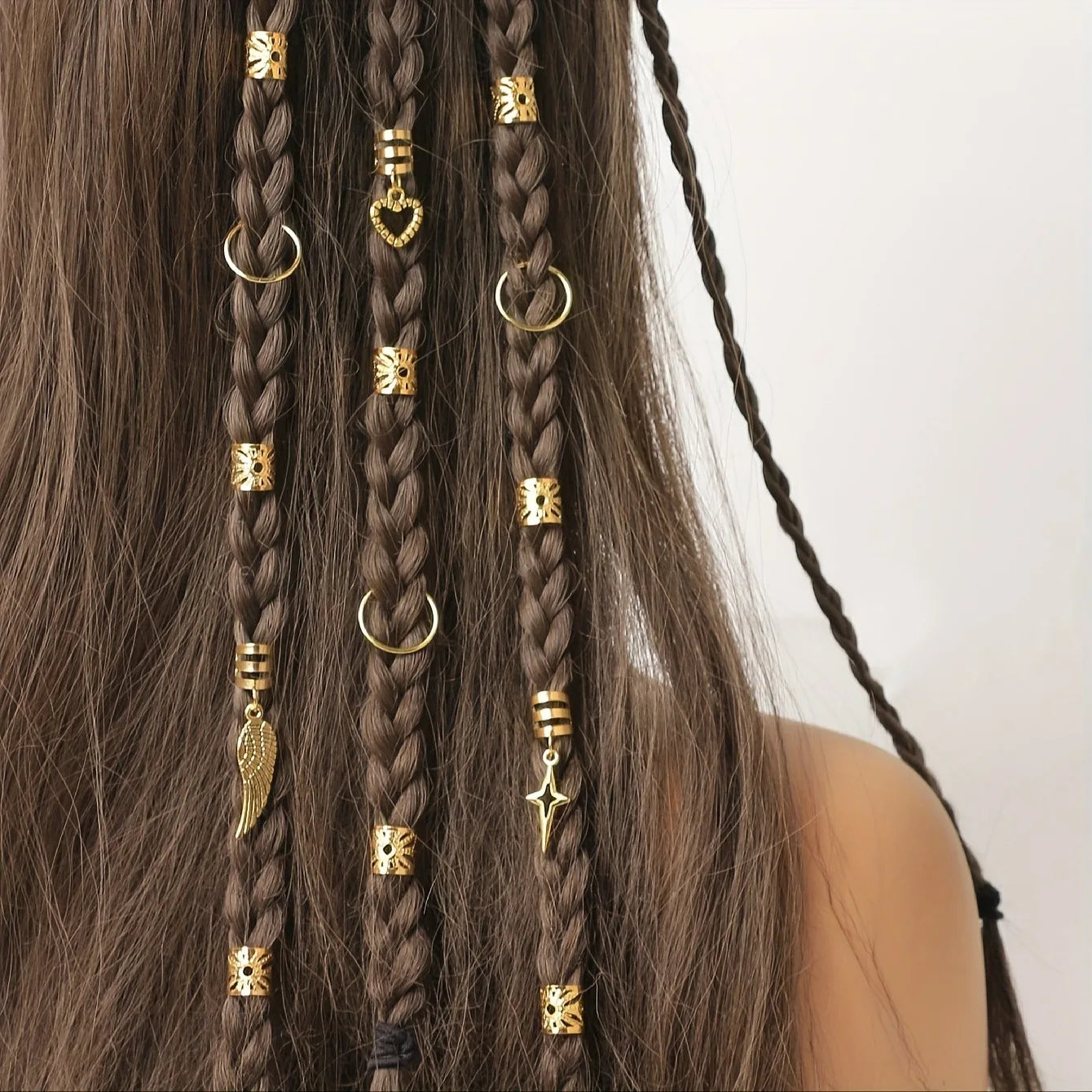 45pcs Alloy Braid Hair Rings for Stylish Dreadlocks - Smarsty