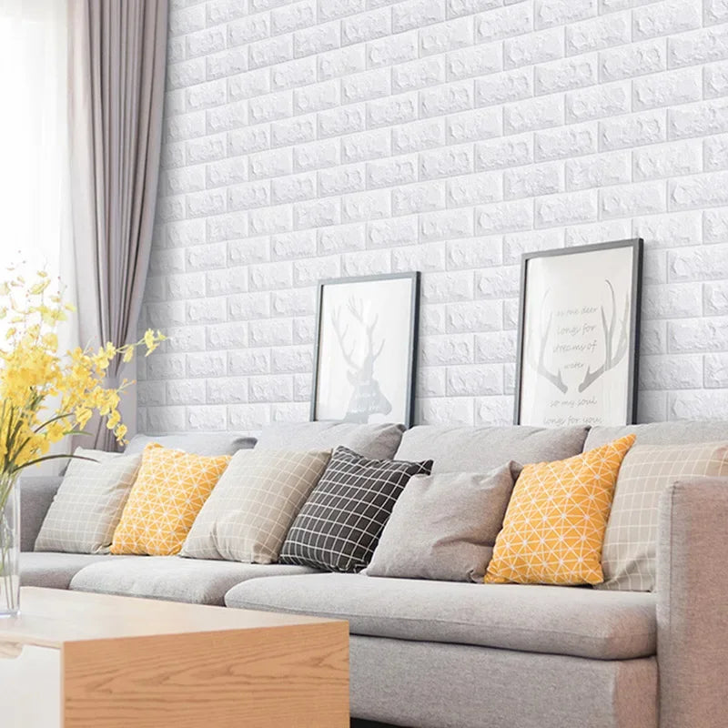 3D Foam Brick Wall Panels Self Adhesive Waterproof Decor - Smarsty