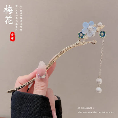Elegant Flower Tassel Hair Clip for Women - Smarsty