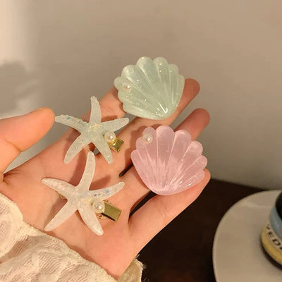 Elegant Starfish Hair Clips for Summer Beach Style - Smarsty