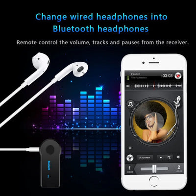 2 in 1 wireless Bluetooth 5.0 receiver 3.5mm jack for car music audio aux A2DP headphone transmitter adapter reciever handsfree - Smarsty