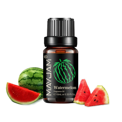 MAYJAM Fruit Essential Oil 10ml Cherry Banana Papaya Grape Litchi Guava Kiwifruit Pear Fig Fragrance Oil for Diffuser Candle