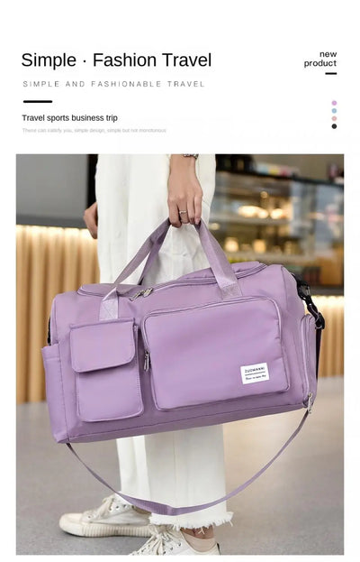 Unixinu Carry On Weekender Duffle Bag With Shoe Compartment - Smarsty