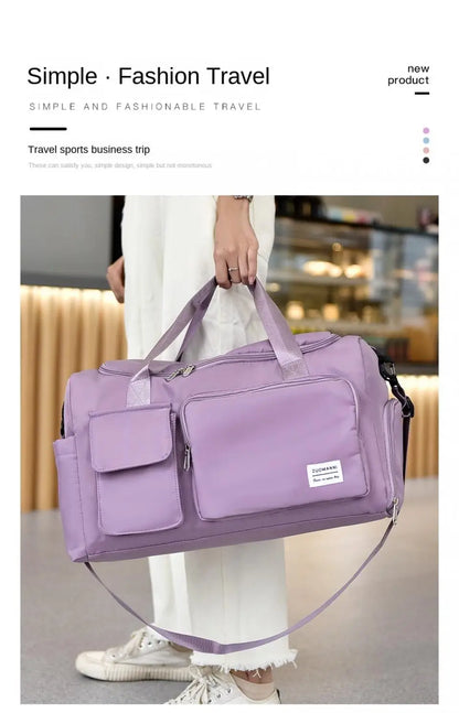 Unixinu Carry On Weekender Duffle Bag With Shoe Compartment - Smarsty