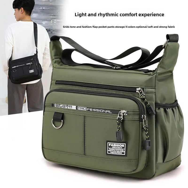 Oxford Shoulder Bag Large Capacity Crossbody Messenger Bag - Smarsty