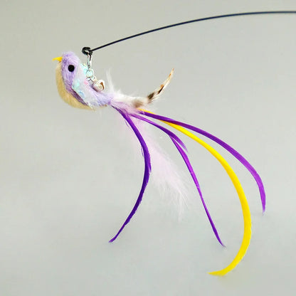 Interactive Cat Wand Toy with Suction Cup and Bell - Smarsty
