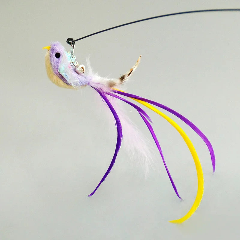 Interactive Cat Wand Toy with Suction Cup and Bell - Smarsty