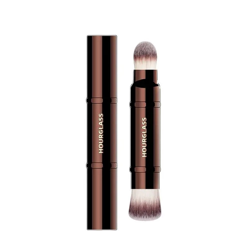 Hourglass Retractable Double-Ended Makeup Brush for Flawless Application - Smarsty