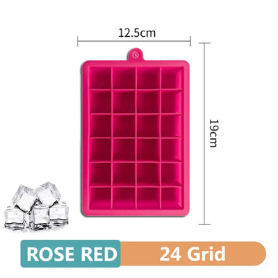 4/6/8/15 Grid Big Ice Tray Mold Giant Jumbo Large Food Grade Silicone Ice Cube Square Tray Mold DIY Ice Maker Ice Cube Tray - Smarsty