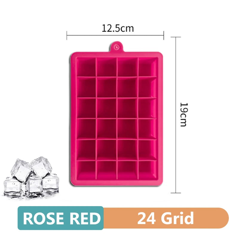 4/6/8/15 Grid Big Ice Tray Mold Giant Jumbo Large Food Grade Silicone Ice Cube Square Tray Mold DIY Ice Maker Ice Cube Tray - Smarsty