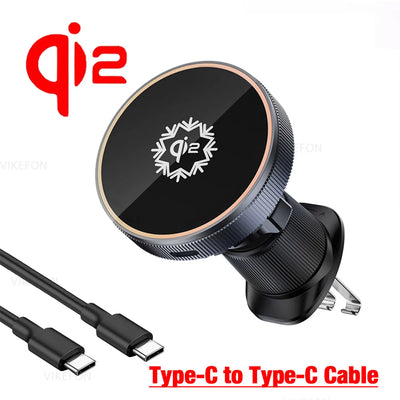 Ice Cooling Magnetic Wireless Car Charger Stand With LED - Smarsty