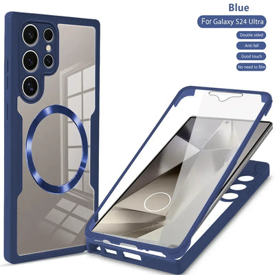 Smarsty 360 Degree Shockproof MagSafe Case Transparent Cover -