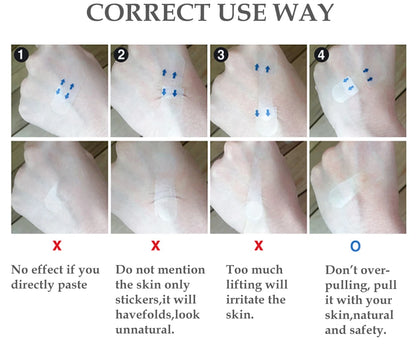 Invisible V Shape Face Lift Stickers for Wrinkle Reduction - Smarsty