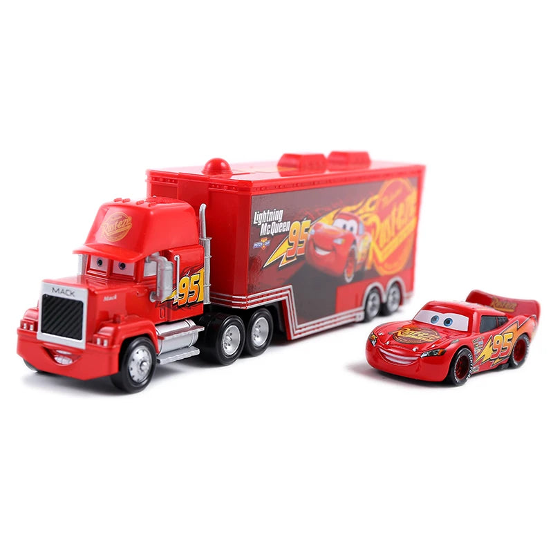 Disney Pixar Cars And Trucks Toy Set The King Cruz Lightning Mcqueen Mike Uncle 1/43 Diecast Model Trucks Toys Gift For Kids by Smarsty