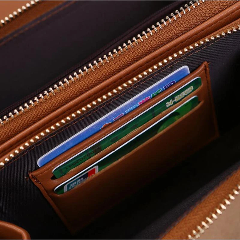 Women's Wallet Korean Handbag Multi Card Large Capacity Casual Shoulder Bag Mobile Phone Packet Fashion New Style - Smarsty