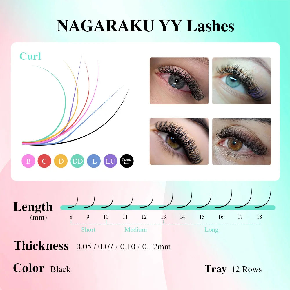 YY Shape Triple Top Eyelash Extensions for Volume - Smarsty