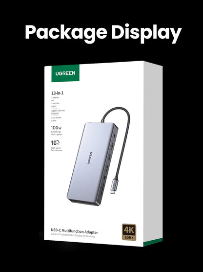 USB C Hub PowerDelivery Docking Station 4K Dual HDMI