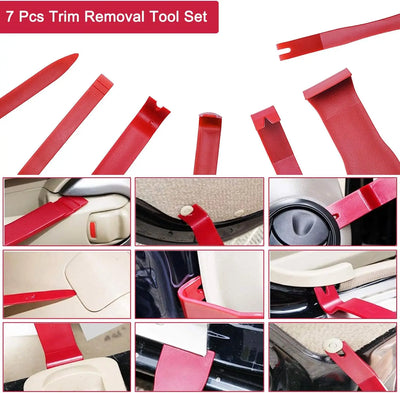 21/18PCS Car Door Tool Kit Inflatable Air Pump Auto Window Door Open Fixing Gripper Tools Long Reach Kits with Carrying Bag - Smarsty