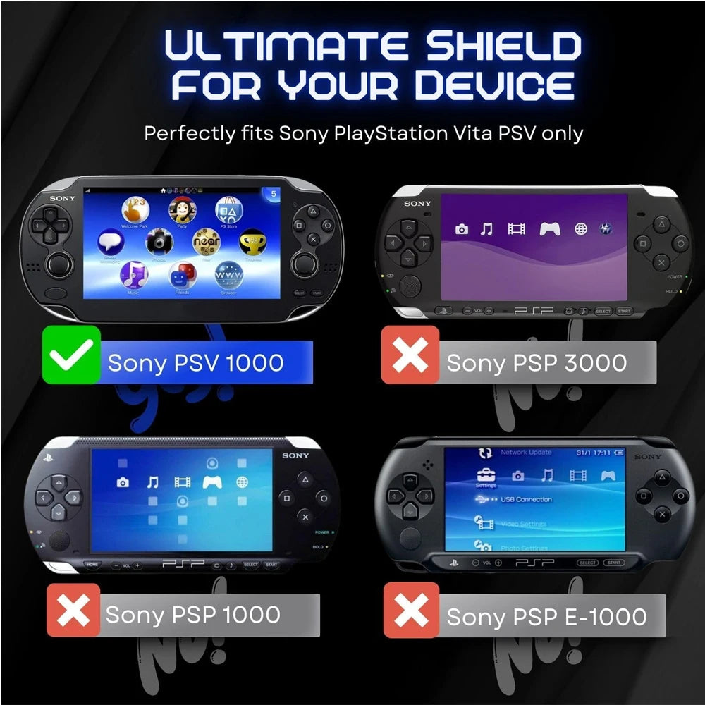 Protective Crystal Case for PS Vita 1000 All Around Defense - Smarsty