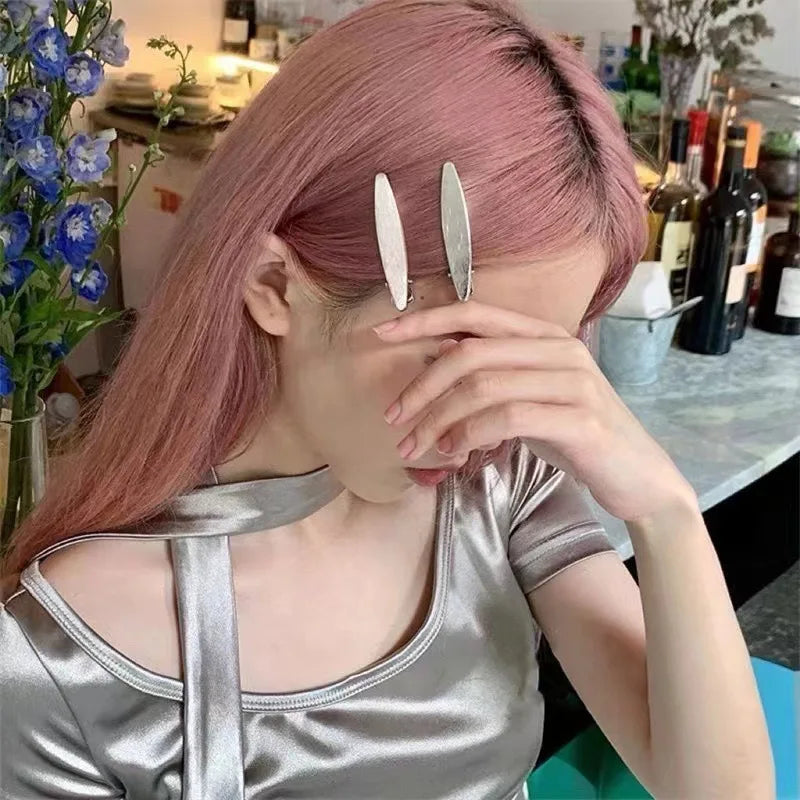 24 Pcs Y2K Silver Metal Hairpins for Fashionable Styling - Smarsty