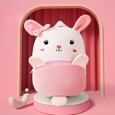 Plush Kindergarten Backpack Anti Lost Cute Design Kids - Smarsty