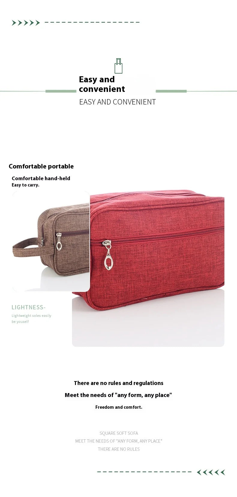 Oxford Cloth Waterproof Travel Wash Bag Portable Makeup - Smarsty