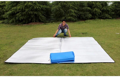 Camping Mat Foam Foil Blanket Aluminum Insulation Foam Foil Mat Sleeping Pad Thermal Outdoor Tent Footprint Reflecting Heat by Smarsty