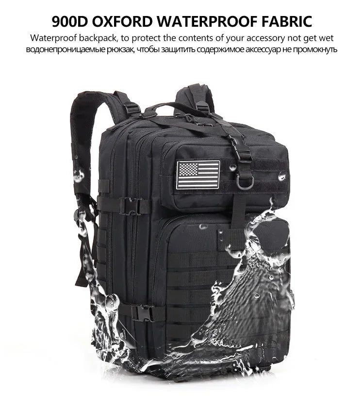 30/50L Tactical Backpacks Man Traveling Bags Survival Outdoor 3P Assault Pack EDC Molle Pack hiking Trekking Hunting Bag - Smarsty