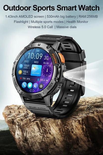 AMOLED Waterproof Smart Watch for Fitness Tracking - Smarsty