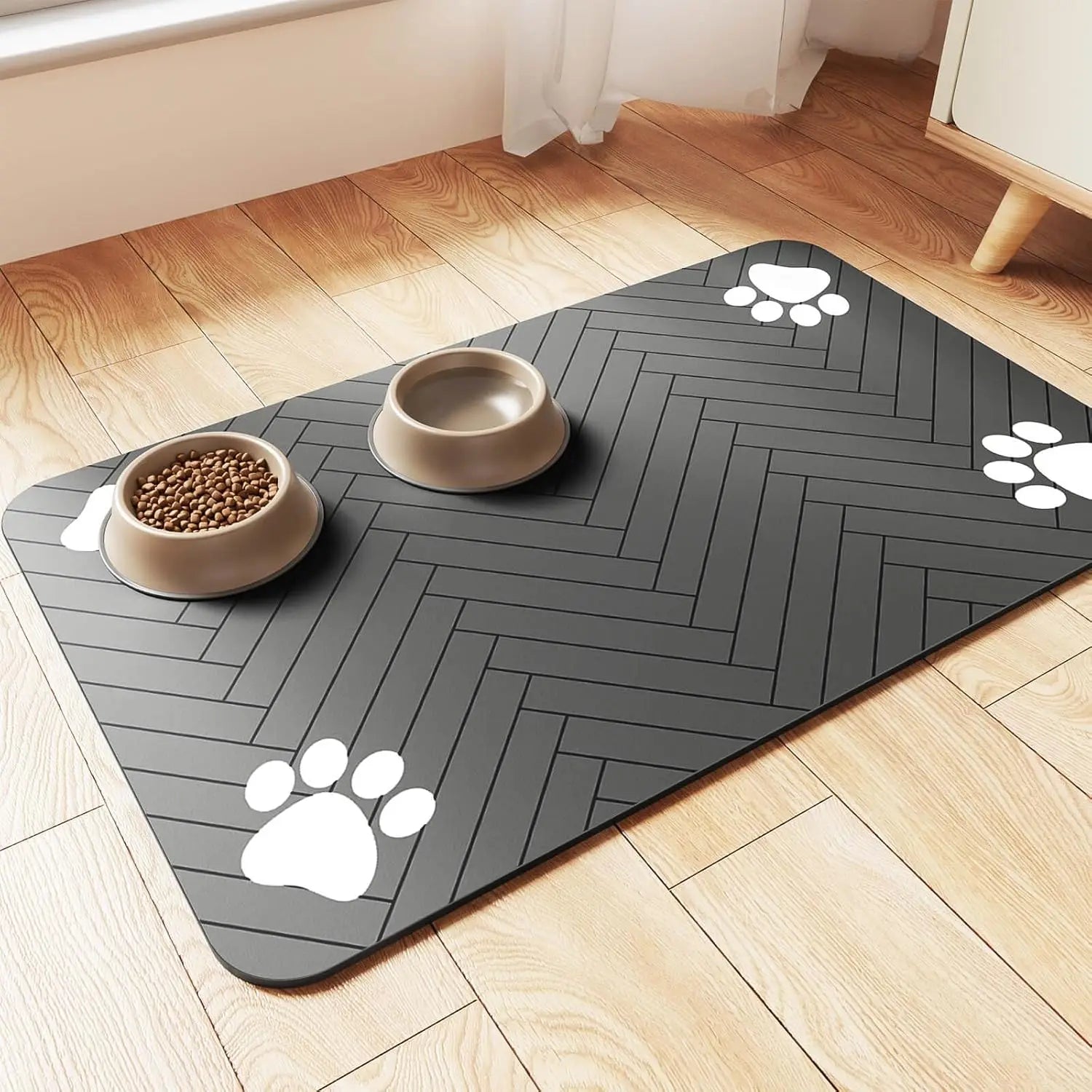Absorbent Pet Feeding Mat with Waterproof Backing - Smarsty