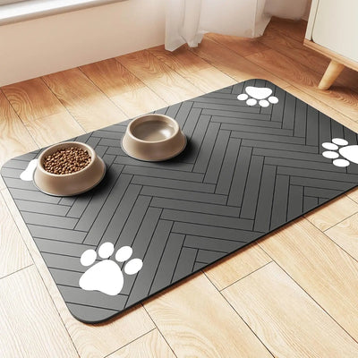 Absorbent Pet Feeding Mat with Waterproof Backing - Smarsty