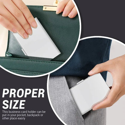Anti-Scan ANTI RFID Blocking 6 Cards Aluminum Metal ID Bank Credit Card Holder Slim Wallet Case Business Card Protection Holder