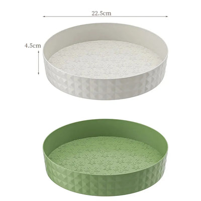 360 Rotating Seasoning Storage Rack Kitchen Storage Spice Rack Non-Slip Cabinet Organizer Tray Plate Cosmetic Organizer Bin by Smarsty