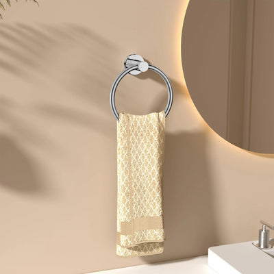 Modern Stainless Steel Towel Ring for Easy Storage - Smarsty