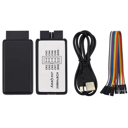 USB Logic Analyzer 24MHz Mini Digital Device 8 Channels - Smarsty